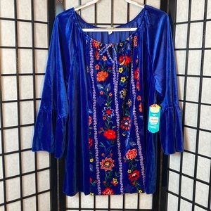 THE PIONEER WOMAN LS PEASANT BLOUSE
